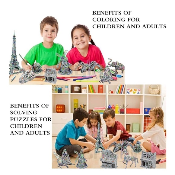 3D Color Animal Art Set - Multicolor - Picture 6 of 6